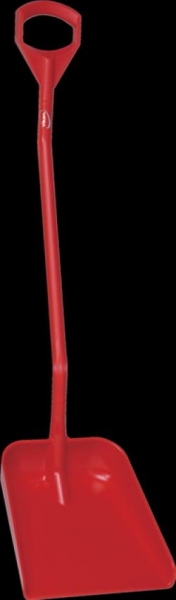 VIKAN-Ergonomische Schaufel, 1310 mm, rot,