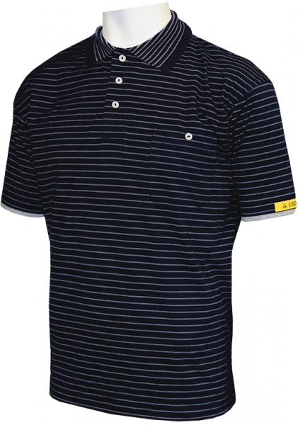 HB-ESD-Produktschutz-Herren-Poloshirt, kurzarm, 160 g/m, schwarz