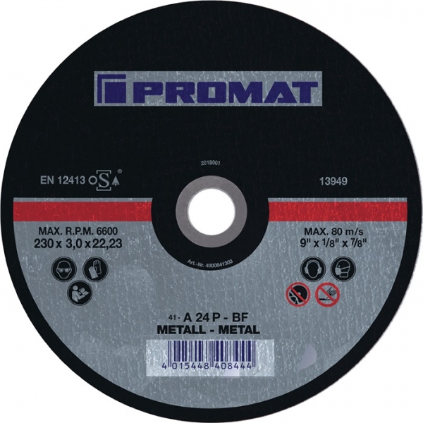 PROMAT-Trennscheibe D180x3mm ger.STA Bohr.22,23mm