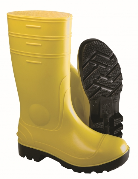NORA-S5-PVC-Sicherheits-Gummi-Stiefel, Gorex, gelb