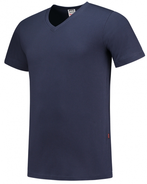 TRICORP-T-Shirts, V-Ausschnitt, Slim Fit, 160 g/m, dunkelblau
