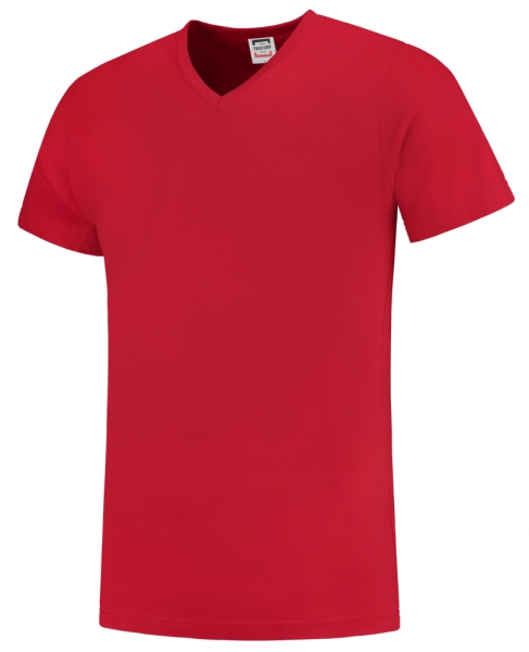 TRICORP-T-Shirts, V-Ausschnitt, Slim Fit, 160 g/m, red