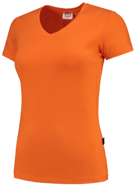 TRICORP-Damen-T-Shirts, V-Ausschnitt, 190 g/m, orange