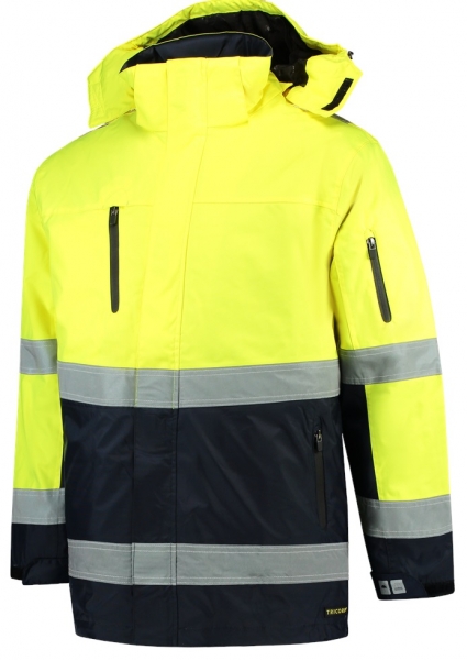 TRICORP-Parka EN ISO 20471 Bicolor, Basic Fit, 200 g/m, fluor yellow-navy
