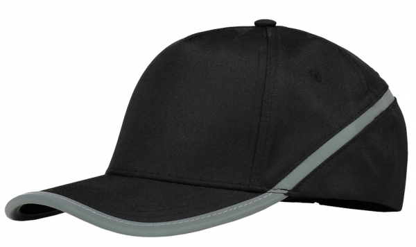 TRICORP-Berufsbekleidung, Kopfhut, Mtze, Cap Reflexstreifen, Basic Fit, Farbe schwarz