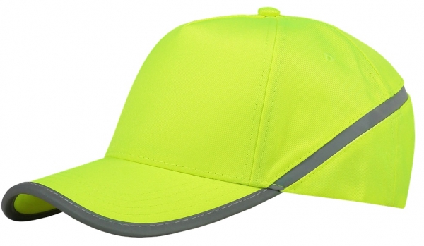 TRICORP-Berufsbekleidung, Kopfhut, Mtze, Cap Reflexstreifen, Basic Fit, Farbe fluor yellow