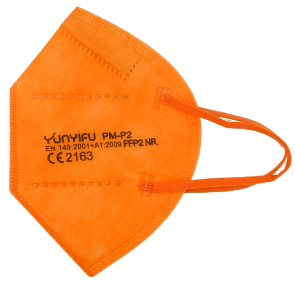 Atemschutz Mundschutz FFP 2 Maske, orange, VE = 10 Stck