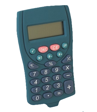 SCHLACHTHAUSFREUND-Taschenrechner, detektierbar, blau, 8573