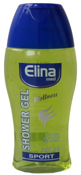 Duschgel, Elina Wellness, Sport, 55570, 250 ml, VE = 24 Fl.