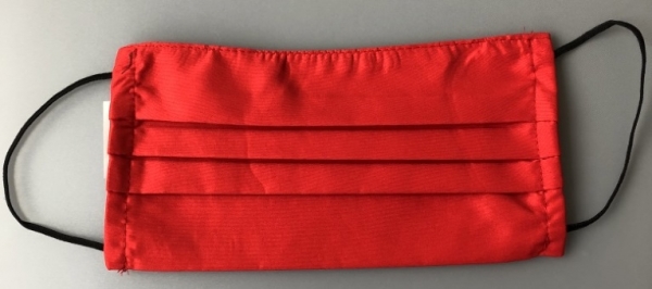 Giblor-Mehrweg-Mundschutz-Gesichtsmaske (wiederverwendbar) mit Gummizug, rot, VE = 2 Stk.