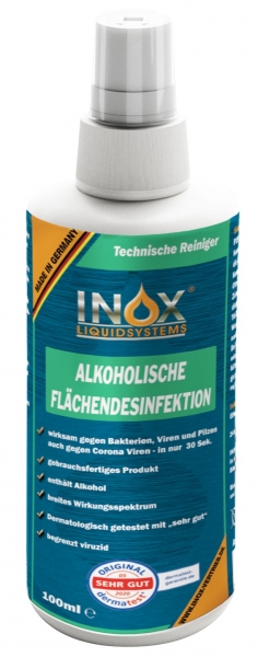 INOX Alkoholische Flchendesinfektion fr Oberflchen, 100 ml