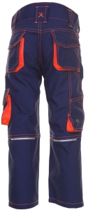 PLANAM-Workwear, Junior Arbeits-Berufs-Bund-Hose, 260 g/m, marine/orange
