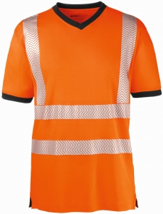 BIG-4-Protect-Warnschutz-T-Shirt, Miami, leuchtorange/grau