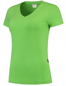 TRICORP-Damen-T-Shirts, V-Ausschnitt, 190 g/m, lime