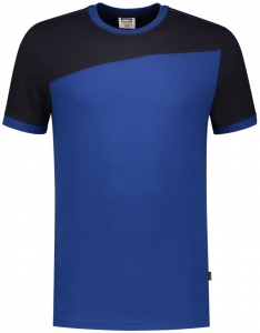 TRICORP-T-Shirt, Basic Fit, Bicolor, Kurzarm, 190 g/m, royalblue-navy