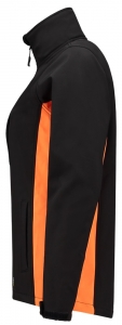 TRICORP-Damen-Softshelljacke, Bicolor, 340 g/m, black-orange