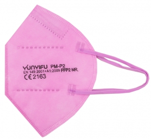 Atemschutz Mundschutz FFP 2 Maske, rosa, VE = 10 Stck